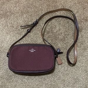 Crossbody Coach Purse Small Burgundy